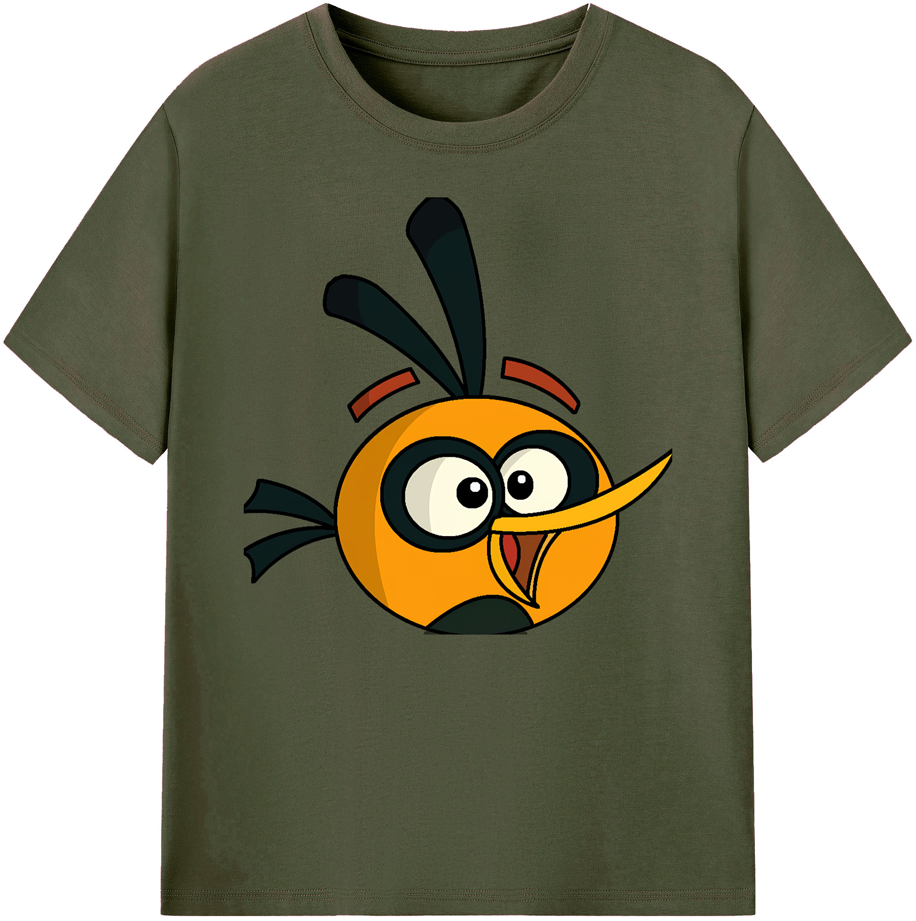 （画像用） Angry Birds アングリーバード 綿100％ メンズ半袖Tシャツ｜肌触りやわらか＆通気性